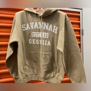 Savannah Georgia Classic Varsity Style Block Letter Pullover Hoodie
